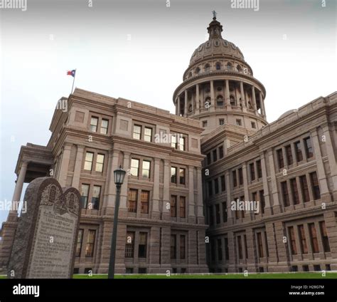 A monument of the Ten Commandments stands on the grounds of the Texas ...