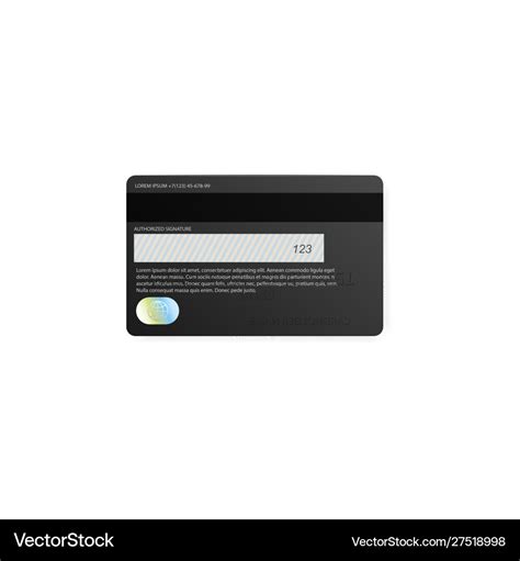 Credit Card Back Side