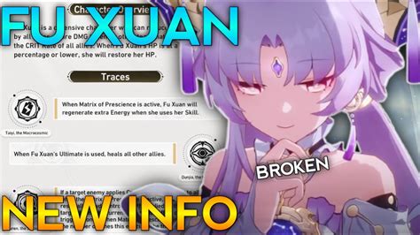 Fu Xuan Is Going To Be The Best Character In Hsr Fu Xuan News Honkai Star Rail Youtube