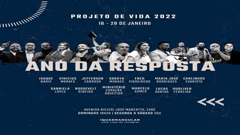 Projeto De Vida Ano Da Resposta 16 01 22 YouTube