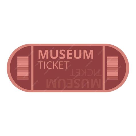 Premium Vector Movie Museum Ticket Icon Cartoon Vector Pass Entry Admit Ticket