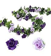 Amazon Veryhome Rose Vine Artificial Flower Garland Fake Hanging