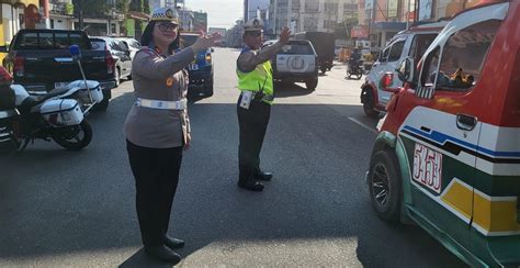 Hari Ops Keselamatan Toba Polres P Siantar Tindak Kenderaan