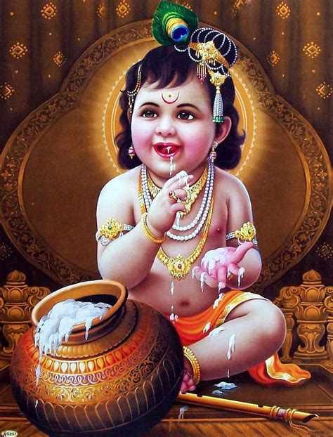 Of Bal Krishna Eating Makhan For Happy Janmashtami With Text Makhan Chor Hd Wallpaper Pxfuel