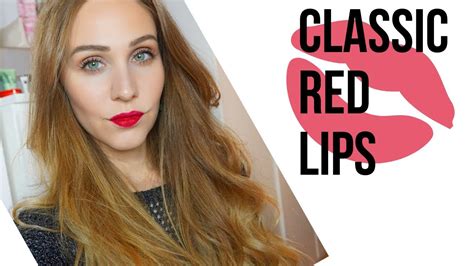 Classic Red Lips Makeup Tutorial Mac Cosmetics Estee Lauder Lancome