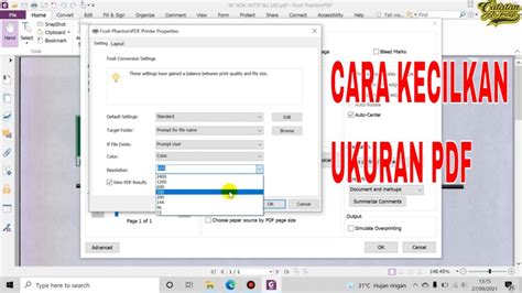 Cara Merubah Ukuran File Pdf Dengan Foxit PhantomPDF YouTube