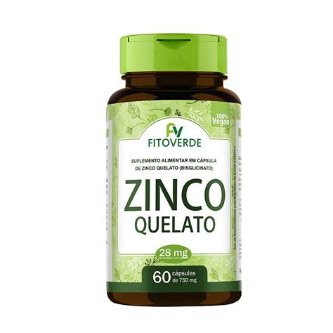 Zinco Quelato Mg C Psulas Fito Verde Sa De In Natura