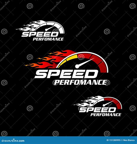 Speed Performance and Speed Shop Logo Illustration Vector Stock Vector ...