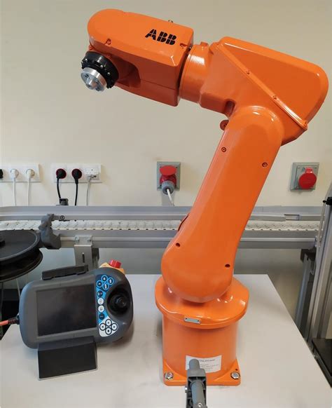 General View A ABB IRB 120 Robot With FlexPendant B IRC5 Compact