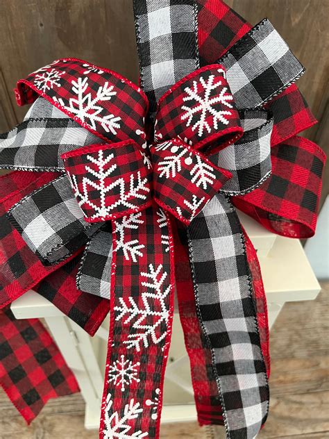 Black And White Buffalo Plaid Wreath Etsy