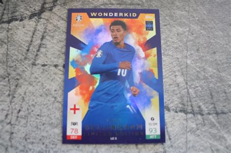 TOPPS MATCH ATTAX EURO 2024 Wonderkid Jude Bellingham Limited Edition