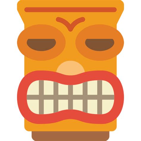 Tiki Mask Basic Miscellany Flat Icon