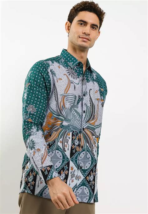 Jual Batik Tibodunyo Laksha Kemeja Batik Exclusive Premium Pria Casual