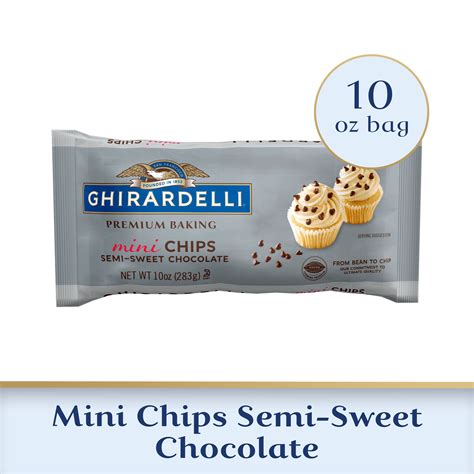 Ghirardelli Chocolate Premium Baking Chips Mini Semi Sweet Chocolate