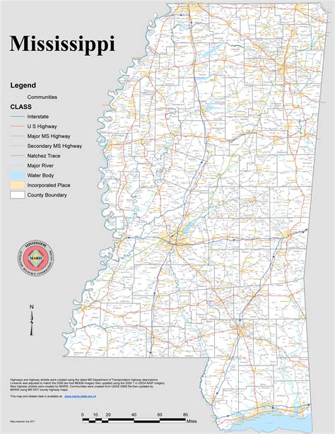 Mississippi Map Printable