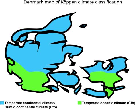 Denmark Map Of Köppen Climate Classification - Koppen Climate ...