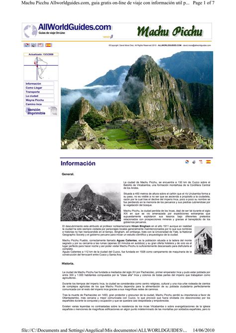 Guia De Machupichu Pdf Descarga Gratuita