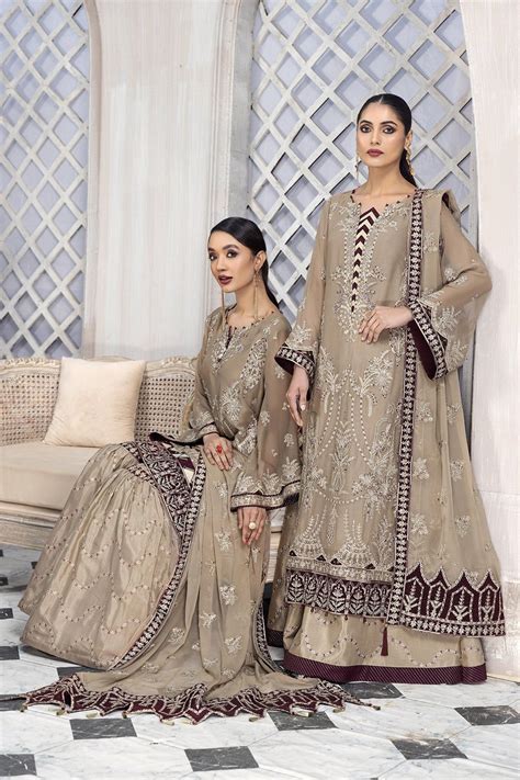 Beige Farshi Gharara With Lavish Embroidery PF484 SMALL In 2022