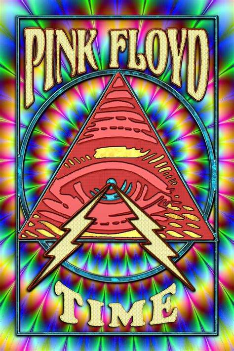 Pink Floyd Time Reimagined Poster And Metal Art Etsy