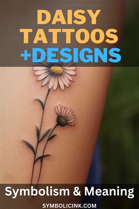 Daisy Tattoo Meaning Symbolism And Designs In Daisy Tattoo