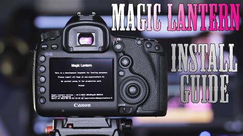 14Bit RAW Magic Lantern Install Tutorial Canon 5D Mark III YouTube