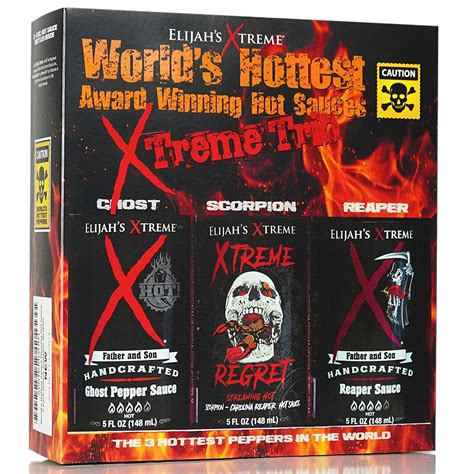Elijah S Xtreme Trio Hottest Hot Sauce Variety Pack Bahrain Ubuy
