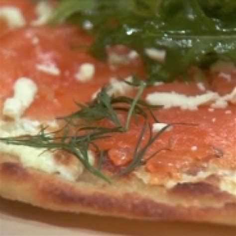 Limoncello Cured Salmon Arugula And Goat Cheese Pizza