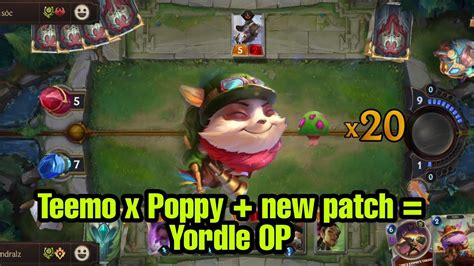 Teemo X Poppy Yordle Deck New Meta Legends Of Runeterra Youtube