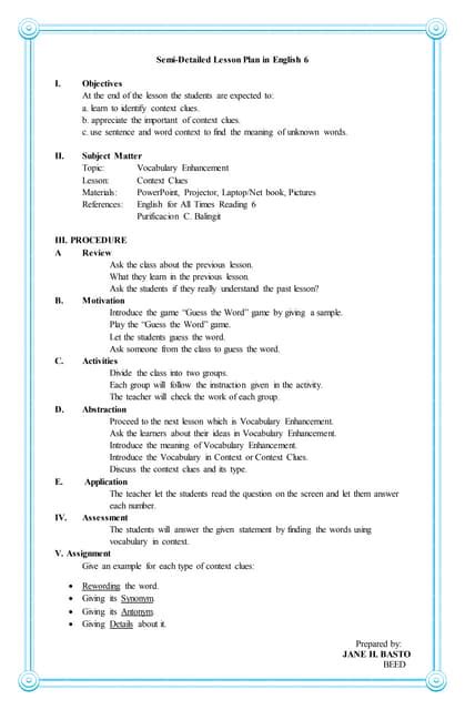 4a S Detailed Lesson Plan In Science 3