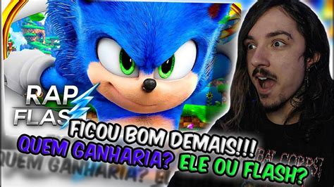 MUITO RAPIDO REAGINDO ao Rap do Sonic A CRIATURA MAIS RÁPIDA