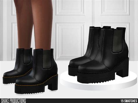 The Sims Resource 847 Leather High Heel Boots