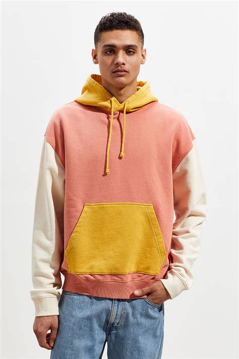 Mens Colorblock Hoodie Sweatshirt Dirk Carswell