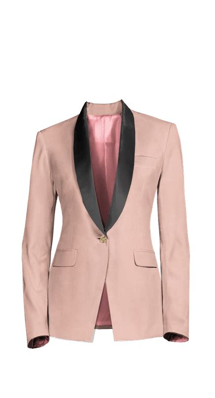 Pink Tuxedo With Shawl Black Lapels Sumissura