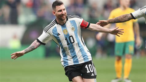 Amical L Argentine Bat L Australie Lionel Messi Marque Son But Le