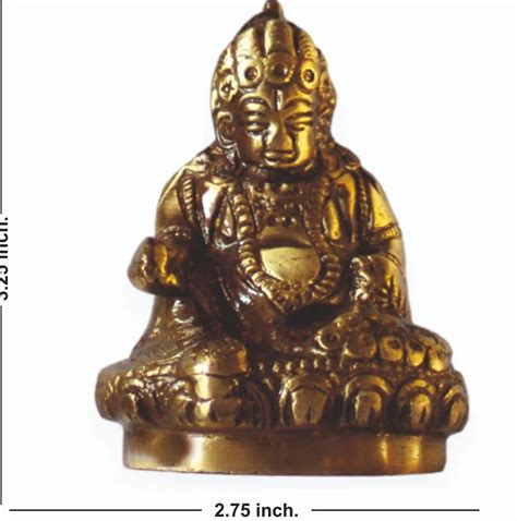 Golden Brass Kuber Maharaj Idol For Worship Size Dimension H