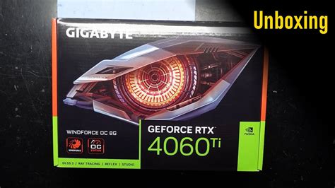 Unboxing Of The Gigabyte RTX 4060Ti Windforce YouTube