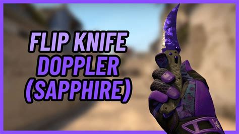 Flip Knife Doppler Sapphire Csgo Knife Showcase Youtube