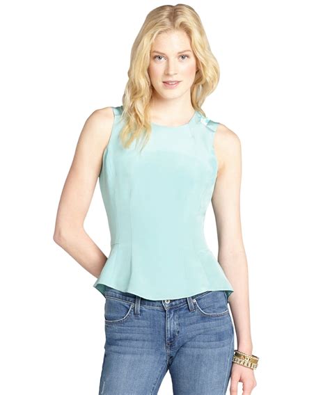 Love And Liberty Mint Green Silk Sleeveless Sleeveless Top Tops Mint