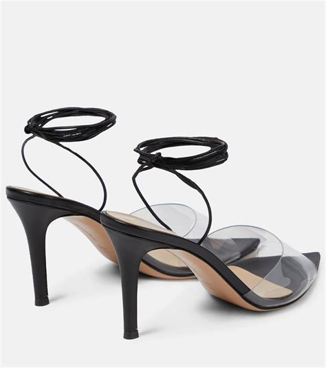 Gianvito Rossi Skye Pvc And Leather Sandals Gianvito Rossi