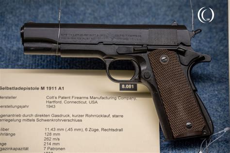 .45mm Colt M1911 A1 (Government Model) – American Semi-automatic Pistol ...