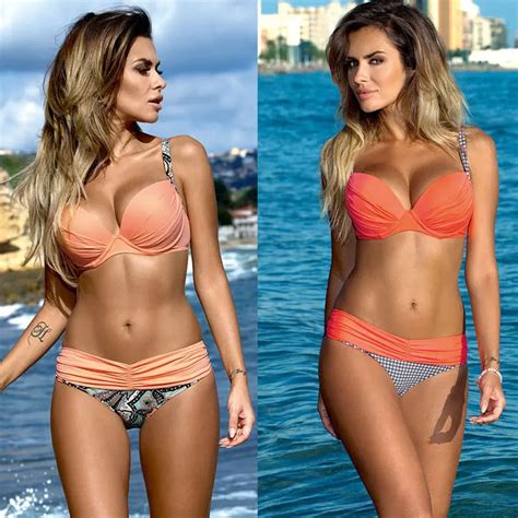 New Bikini Set 2016 Summer Low Waist Swimwear Women Sexy Bench Swimsuit