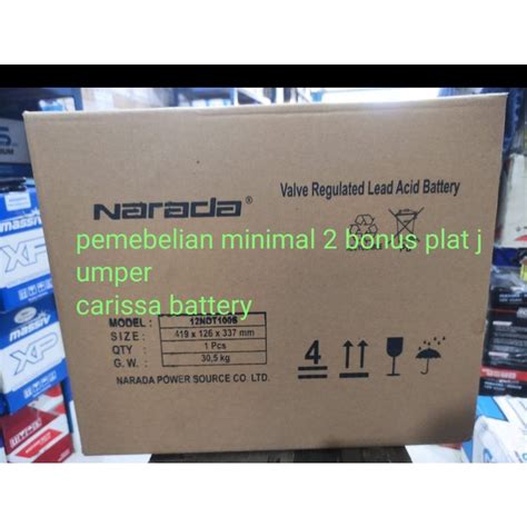 Jual Battery Vrla Narada V Ah Original Baru Bergaransi Solar Panel