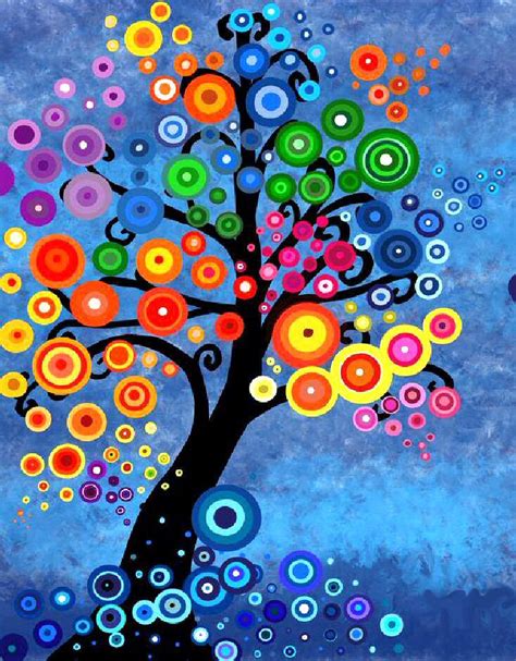 Tree Of Life Painting Tree Of Life Art Canvas Art Painting Tree Art