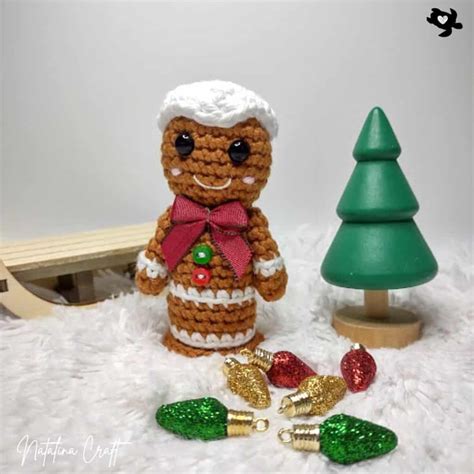 Crochet Bonhomme pain d épices Tuto gratuit Natalina Craft