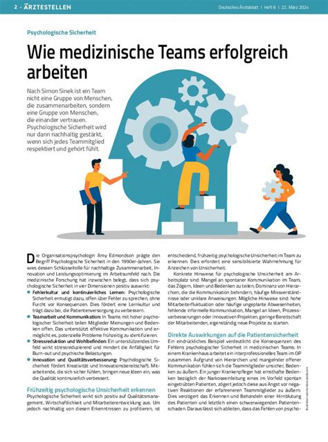 Psychologische Sicherheit Wie Medizinische Teams Erfolgreich Arbeiten