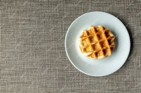 premium photo waffle  dish