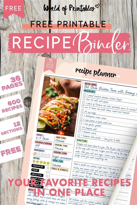 Recipe Binder Organize Your Favorite Recipes For Free Artofit