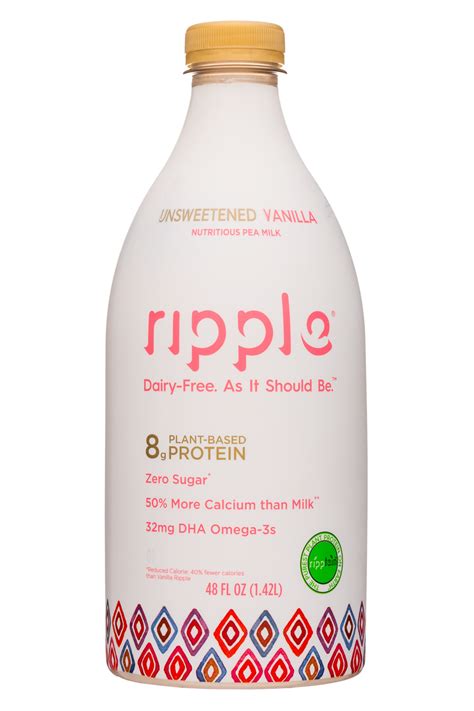 Unsweetened Vanilla Pea Milk 48oz Ripple Foods Product