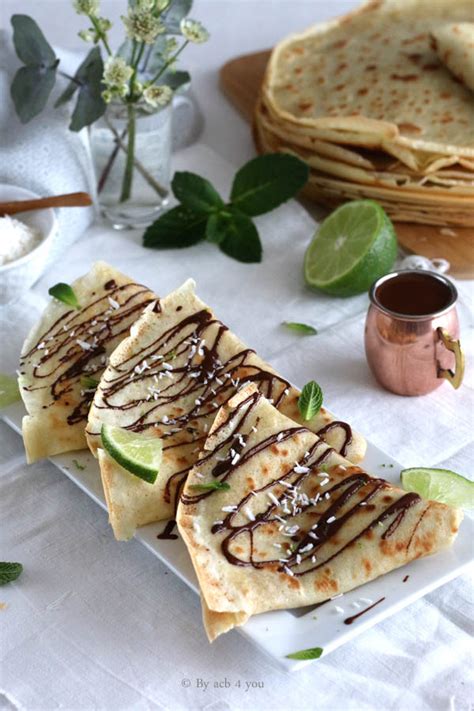 Crêpes au lait de coco faciles et sans lactose