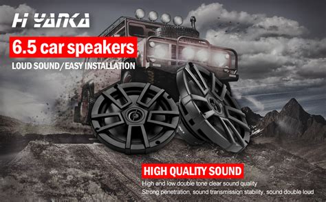 Amazon H Yanka Car Speakers Full Range Stereo Watt Max